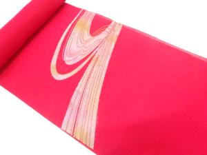 アンティーク　紗　流水模様織り出し　名古屋帯地反物